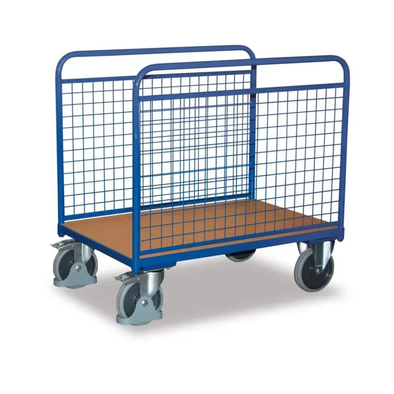 Zertifiziert | Drahtgitterwagen, Seitenbügelwagen, Gitterwagen, EasySTOP, 500 kg