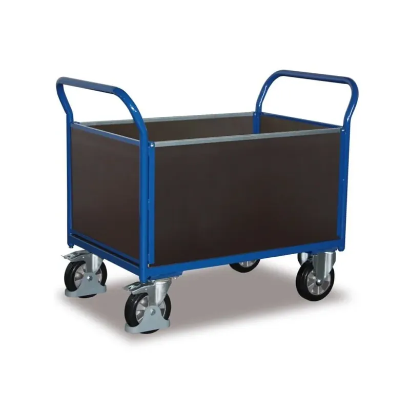 Zertifiziert | Vierwandwagen 1000 kg Typ M + EasySTOP