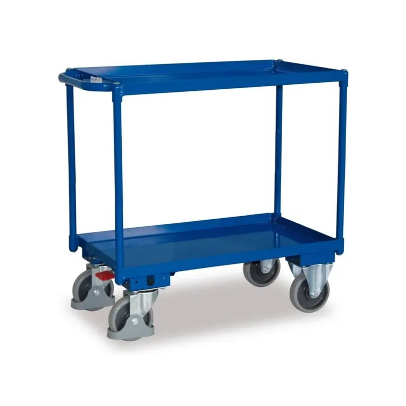 Preishit - Tischwagen 2 Etagen, Wannenrand, EasySTOP, 400kg Traglast
