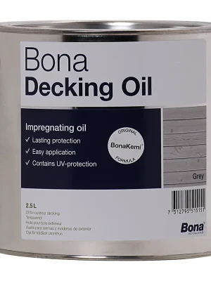 BONA Decking Oil 2,5 Liter Grey Terrassenöl - Zeitlich begrenzt