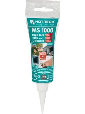 HOTREGA MS 1000 High Tech Kleb- und Dichtstoff 80 ml weiß Tube | Neu gelistet