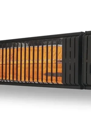 Hohe Qualität - IR-Heizstrahler, dimmbar mit Fernbedienung, 2500W 230V, IP54, schwarz