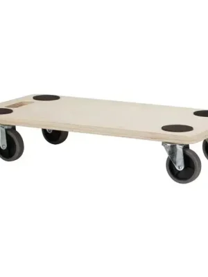Top-Qualität | Möbelroller, Umzugshilfe 150 kg, Sperrholzplattform 56 x 30 cm, rutschfeste Beschichtung, 4 Lenkrollen, zum Bewegen von Möbeln, Kartons, Pflanzen, Haus und Werkstatt