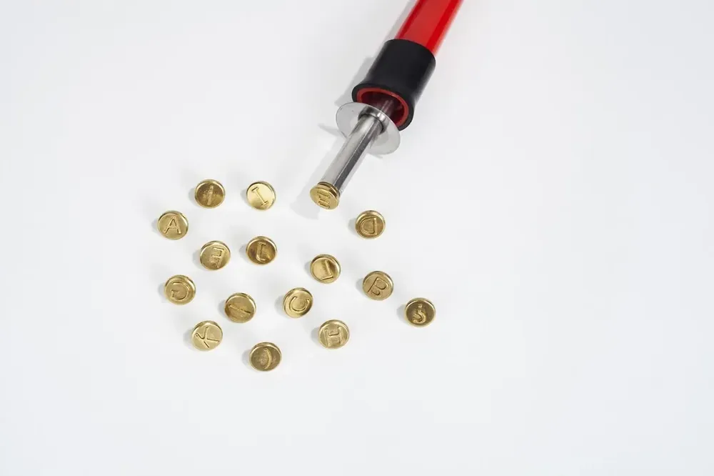 Brandmalstempel Set, Buchstaben A bis L | Meistverkauft