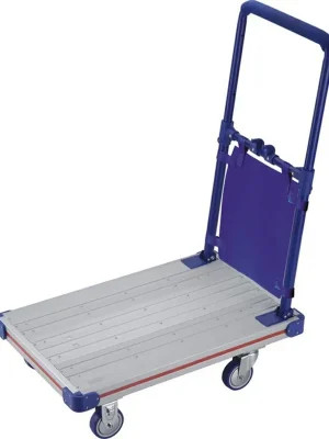 Schiebegriffwagen aus Aluminium Ladefläche 630 x 400 mm, Tragkraft 150 kg - Qualitätsprodukt