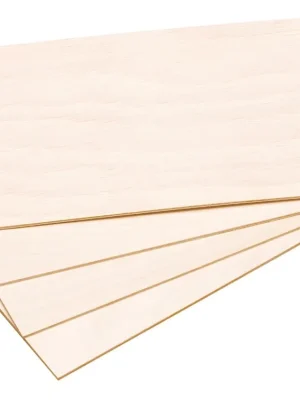 Top bewertet | 4 Laubsägeplatten DIN A4 aus Pappelsperrholz, 3 mm stark, unbedruckt