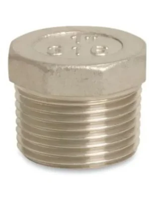 Edelstahl Stopfen 1/4 Zoll, Gewinde Stopfen, V4A, 10 bar - Zertifiziert