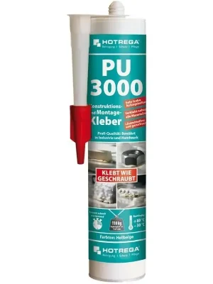 Jetzt zugreifen - HOTREGA PU 3000 Konstruktions- und Montagekleber 4 x 310 ml