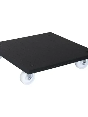 Direkt ab Werk - Multi Roller MR 1391, 45 x 45 x 9,5 cm, harte Rollen Ø 75 mm, Rollenlager, Aluminium Noppenblech, Tragkraft 150 kg