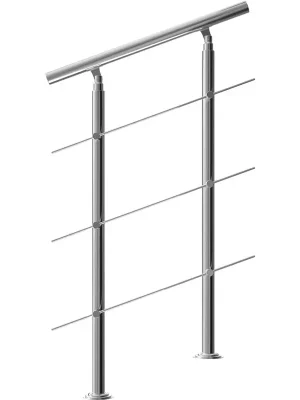 Handlauf Edelstahl 80cm 3 Streben | Sparangebot