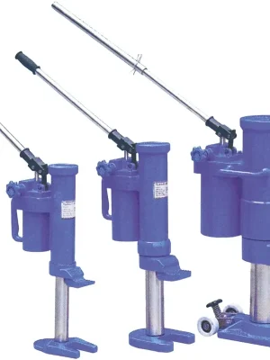 Knallerpreis - Maschinenheber HM-5, Tragfähigkeit 5.000 kg, Hubhöhe der Klaue 25-230 mm, Hubhöhe des Kopfes 368-573 mm