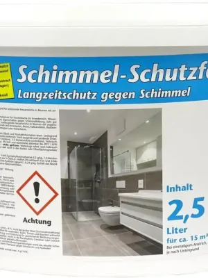 Gleich bestellen - Schimmel-Schutzfarbe weiß, 2,5 Liter