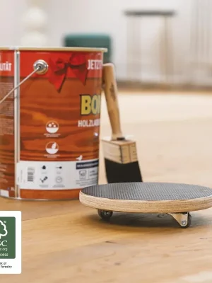 Neu verfügbar - Transporthilfe MM 1315, Ø 20 x 4,5 mm, softe Rollen Ø 20 mm, Multiplexplatte Maxigrip FSC®, Tragkraft 100 kg