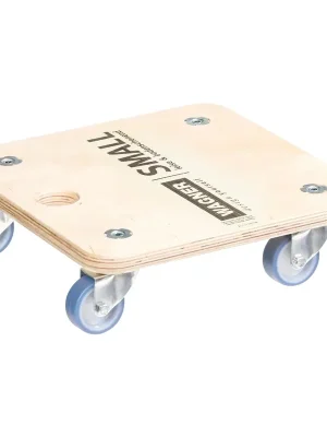 Endet bald - Transporthilfe MM 1353, 29 x 29 x 8,5 cm, softe Rollen Ø 50 mm, Gleitlager, Multiplex Birke FSC®, Tragkraft 250 kg
