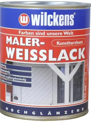 Versandbereit | Maler-Weißlack Weiß, hochglänzend, 750 ml