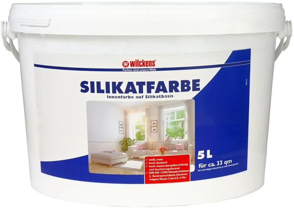 Preisnachlass - Silikatfarbe weiß, 5 Liter