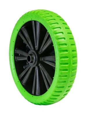 Schubkarrenrad PANNENSICHER - Ø Rad 332 mm, PU geschäumtes Rad, Gleitlager, Felge 75 mm, Achse 20 mm, Tragkraft 150 kg | Jetzt erhältlich
