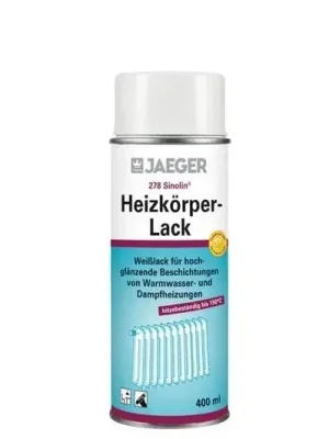 Heizkörperlack Spray 400 ml, weiß seidenglänzend | Hochwertig