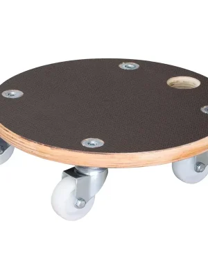 Multi Roller MR 1351, Ø 29 x 8,5 cm, harte Rollen Ø 50 mm, Gleitlager, Multiplex Platte FSC®, Tragkraft 200 kg | Sichere Zahlung