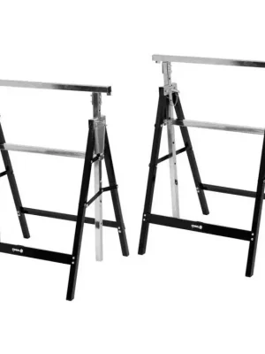 Letzte Chance - Satz von 2 höhenverstellbaren Böcken - max. 200kg pro Stück - verstellbar von 79 bis 130cm