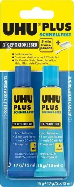 Profi-Qualität - 2-Komponenten-Epoxidharzkleber "Plus Schnellfest"