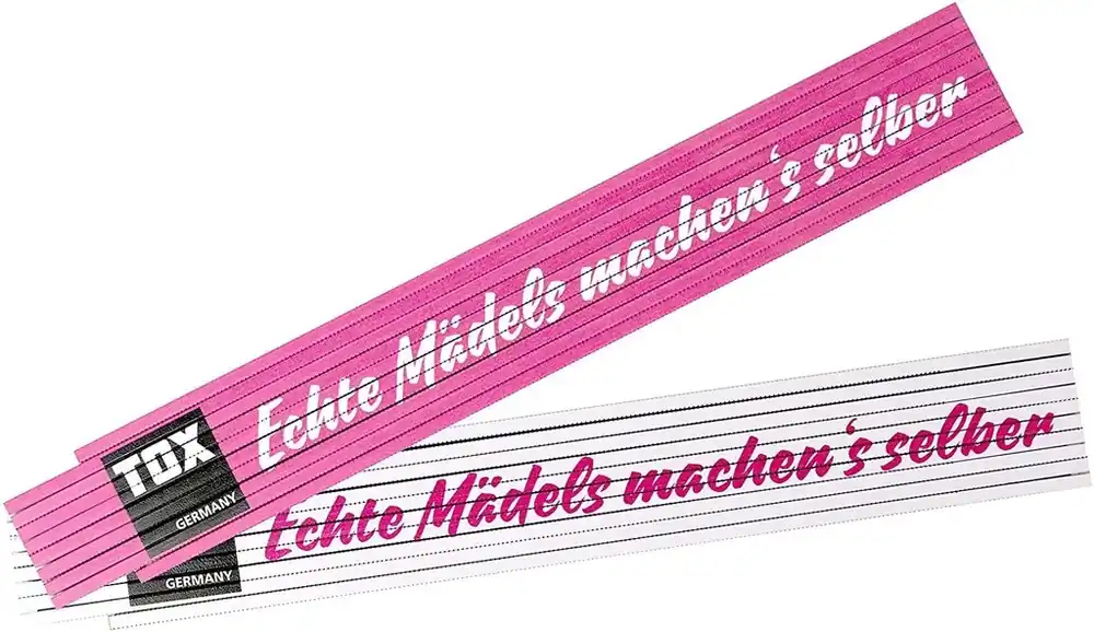 Meterstab 2 m "Echte Mädels machens Selbst" - Schnäppchen