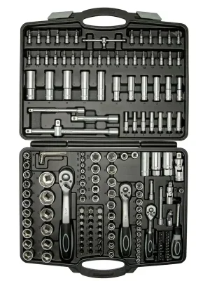 Steckschlüssel-Garnitur 1/4"+ 3/8" + 1/2", 171-teilig | Reduziert