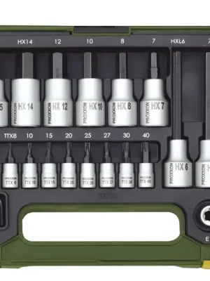Zertifiziert | Steckschlüsselsatz HX + TX, 1/4" + 1/2" (42-teilig)