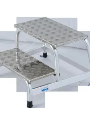 Top-Deal - Montagetritt 2 Stufen Alu Leiter
