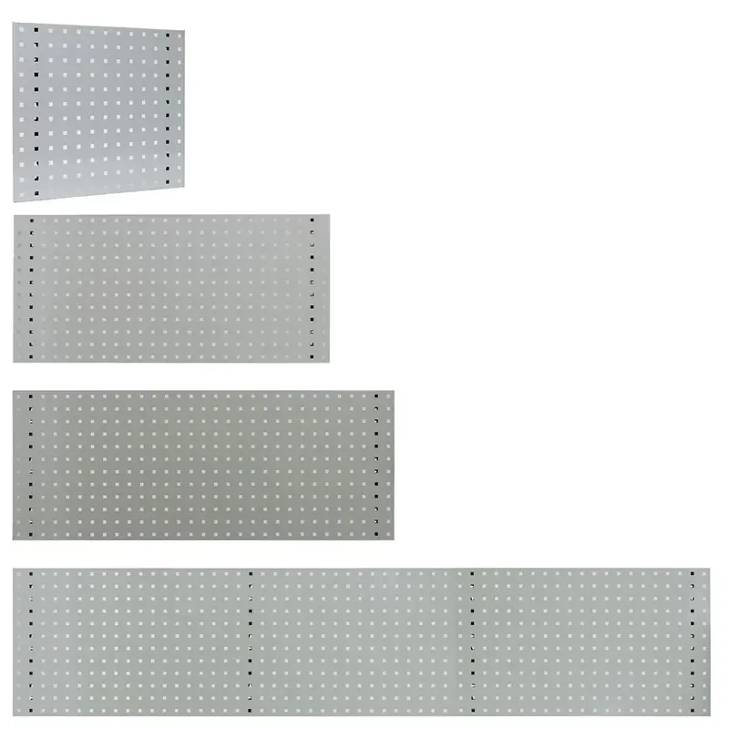 Lochplatte 493mm x 456mm, RAL 7035 - Wochenendangebot