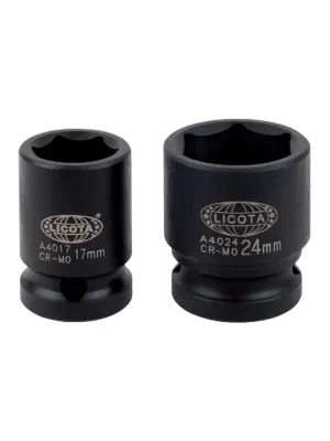 1/2 zoll Nuss, Schlagschraubernuss, 24mm, Cr-Mo, 6-Kant - Abverkauf