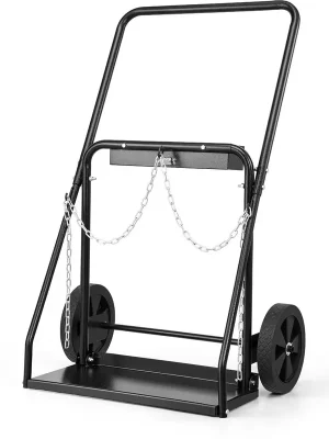 Günstig - VEVOR Schweißflaschenwagen Sauerstoff/Acetylen, 200kg, 254mm Vollräder Schweißgerät