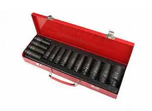 1/2" Sechskant Steckschlüssel Set, 11-30mm, L 78mm, 15Teilig (JQ-78-12-15set) - Sehr gefragt