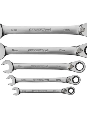 Maul-Ringratschenschlüssel-Satz, umschaltbar 8-19mm 5tlg (GEDORE R07205005) | Top-Preis