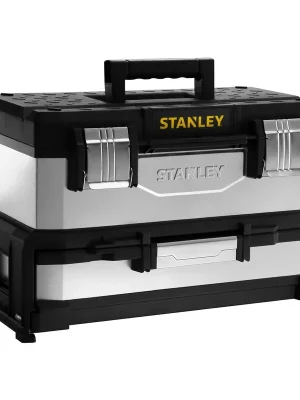 13.6L/25kg Verzinkte Werkzeugbox mit Schublade 20/54cm (STANLEY 1-95-830) | Top-Qualität