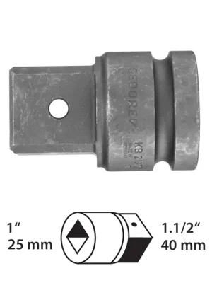 Neu hinzugefügt - Kraftschrauber-Vergrößerungsstück 1" auf 1.1/2" (GEDORE KB 2137) (6657890)