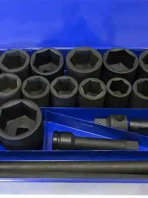 1" Drive SAE Impact Socket 21pcs Set (1-5/8"-3.1/8" L 90mm) (JQ-1-ZT021A) | Endet bald