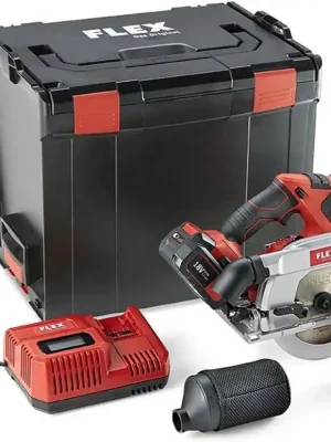 Direkt vom Hersteller - Flex-Tools CS 62 18.0-EC (2x Akku 18V 5,0Ah in L-Boxx) Handkreissäge